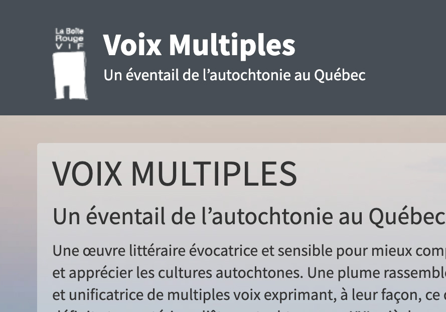 Site https://voixmultiples.com/fr/