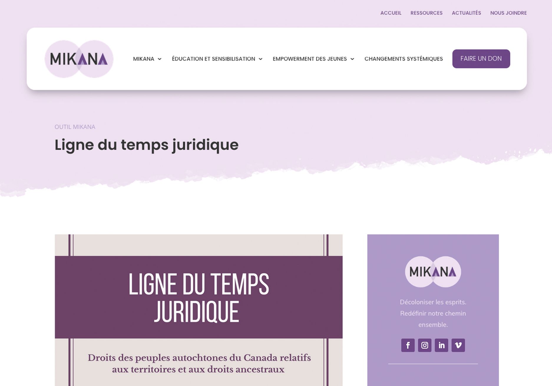 Article qui explique la loi sur les Indiens